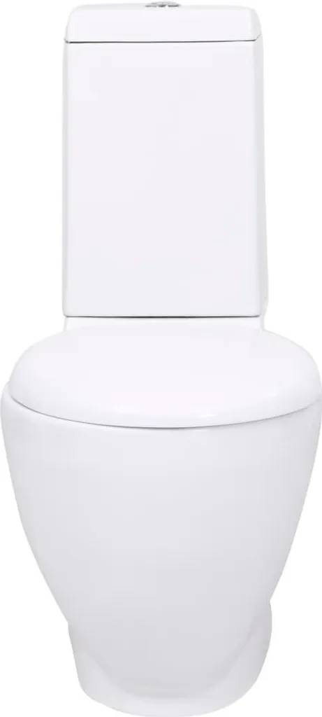 WC à Poser en Céramique Blanche avec Sortie Verticale Modèle S-Trap