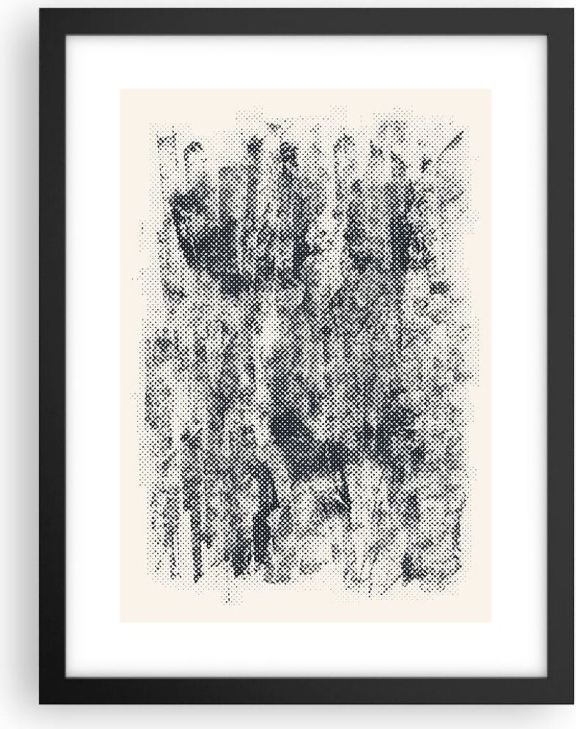 Gerahmtes Poster - Schwarzer Rahmen - Schwarz Hintergrund Farbe - 30x40 cm - Wand Bild - Wanddeko - Wandbilder - Kunstposter - Wandposter - Bilderr...