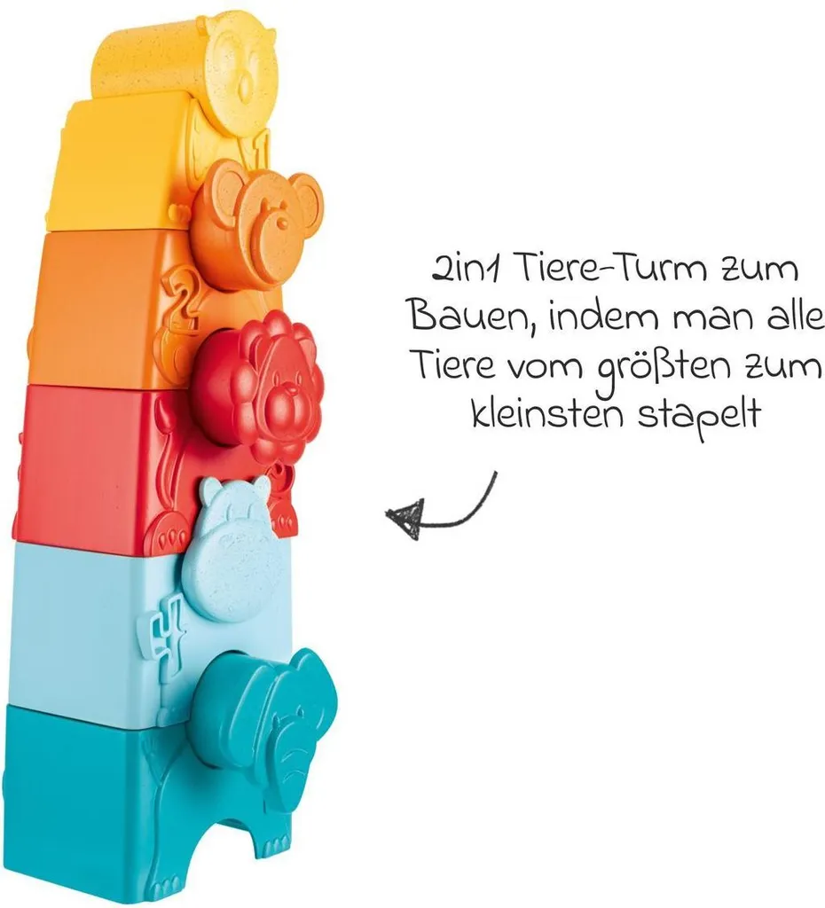 Puzzle 2en1 Chicco ECO+ : Jouet Éveil Éco-Responsable sans Risque Bébé - 10