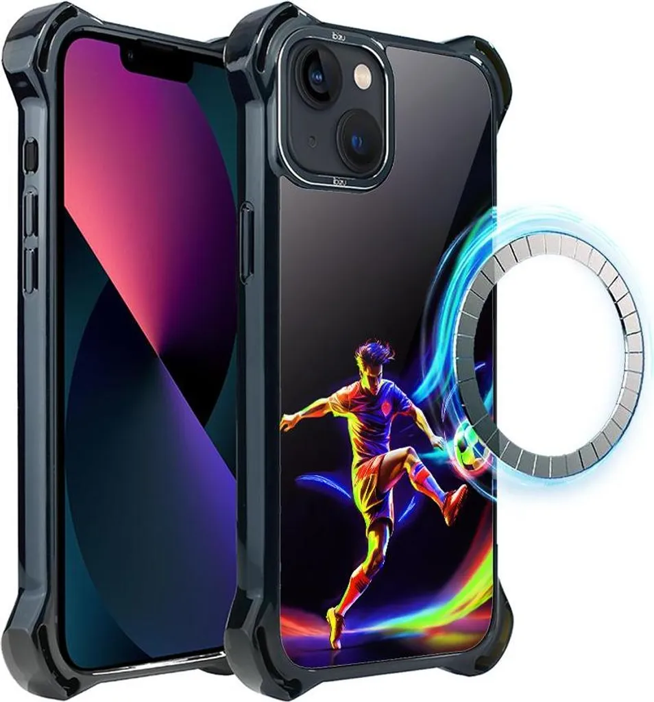 Coque iPhone 13 IBIZU DropGuard Ultra MagSafe ElectroMove Football