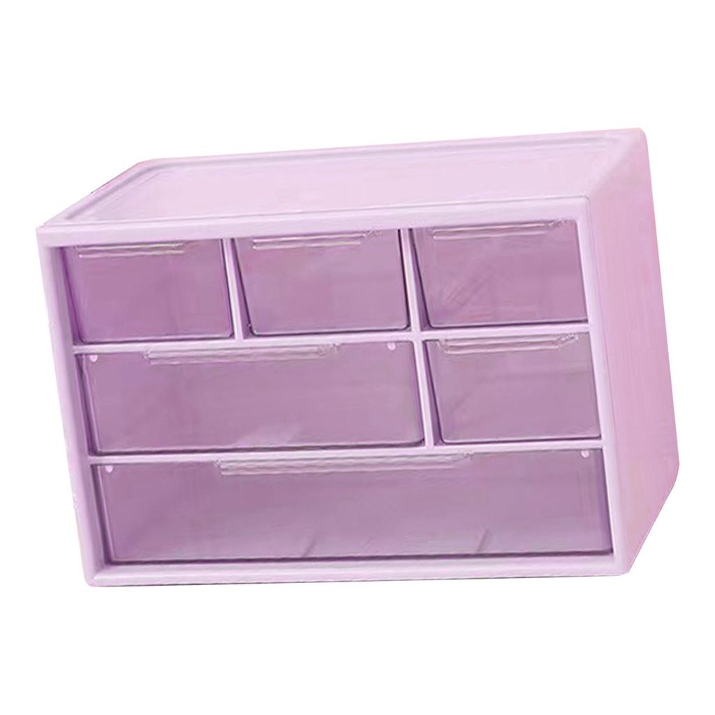 Desktop Schublade Storage Box,Desktop Schublade Organizer Box,Desktop Storage Box mit Schubladen,Desk Storage Box mit 6 Schubladen,3 Tier Desk Orga...