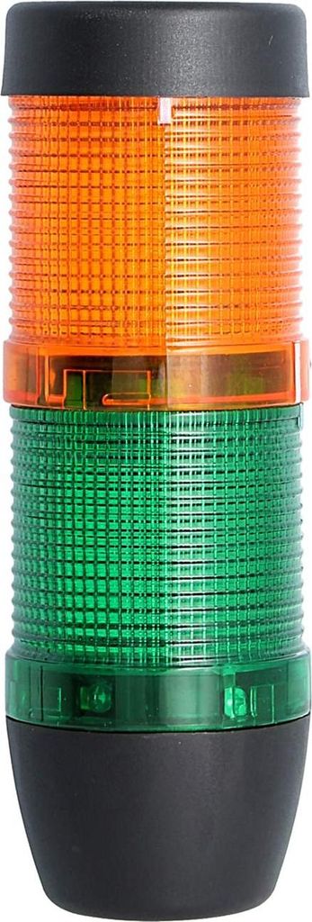 STEX24 Signalsäule grün-gelb, 50mm, 24V AC/DC, LED-Dauerlicht SS50-OB2/24 110 MaßeLänge156,0mm, Durchmesser 50,0mm - 1