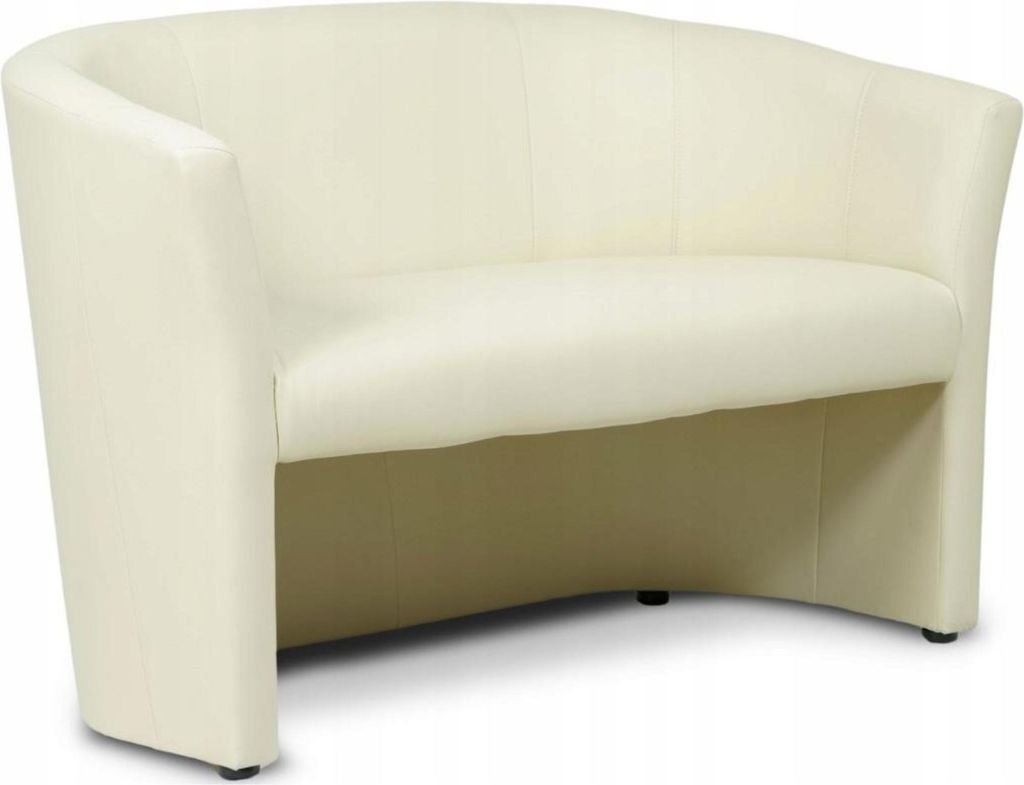 Geronimo | 2-Sitzer-Sofa - Beige - 123x79x69 cm B/H/T - Sitzmöbel - Kunstleder - CAFE
