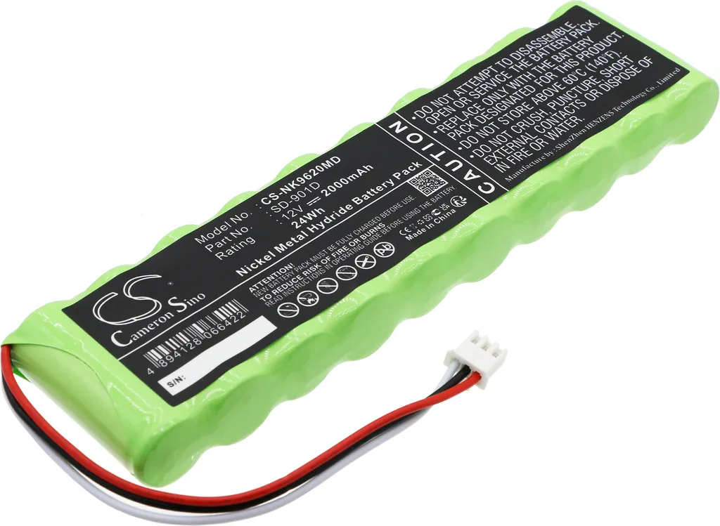 Batterie Nihon Kohden 6511 9130P 9620P Cardiofax S ECG-1150 Techtek
