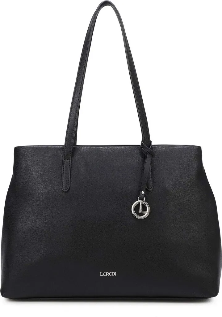 L.CREDI Polly Shopper Black: Design Essenziale per la Donna Moderna