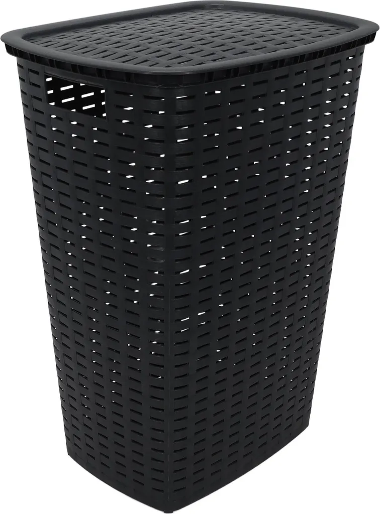 Panier à linge anti-odeur 53L - Solution rangement plastique recyclé - 4