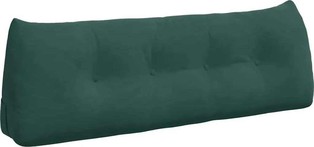 Dossier Confortable pour Soulager le Dos - Coussin Velours Vert 140 cm