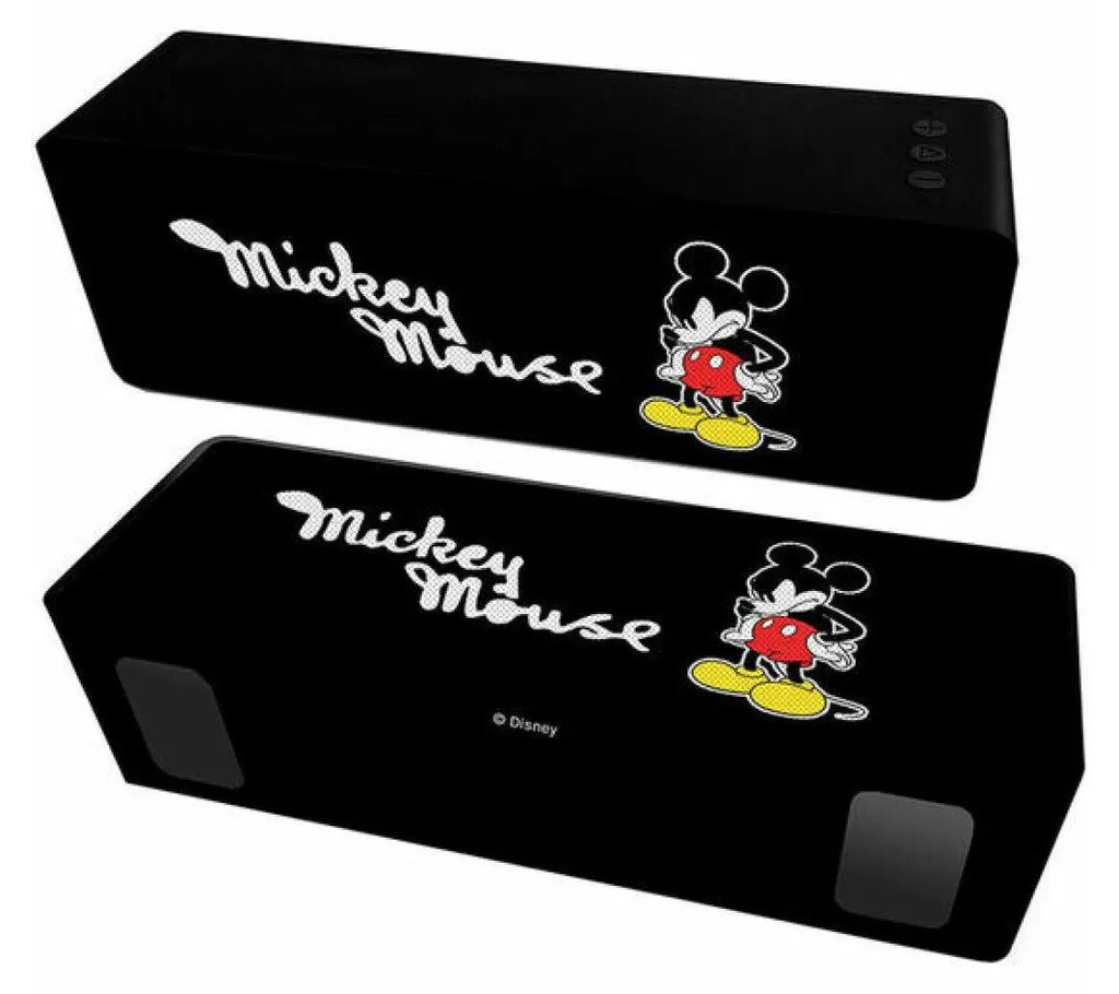 Disney Mickey Haut-parleur portable sans fil Bluetooth avec son HD Stéréo