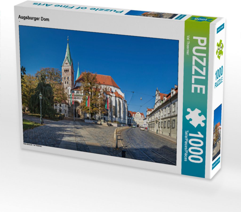 CALVENDO Puzzle Augsburger Dom | 1000 Teile Lege-Größe 64x48cm Foto-Puzzle für glückliche Stunden