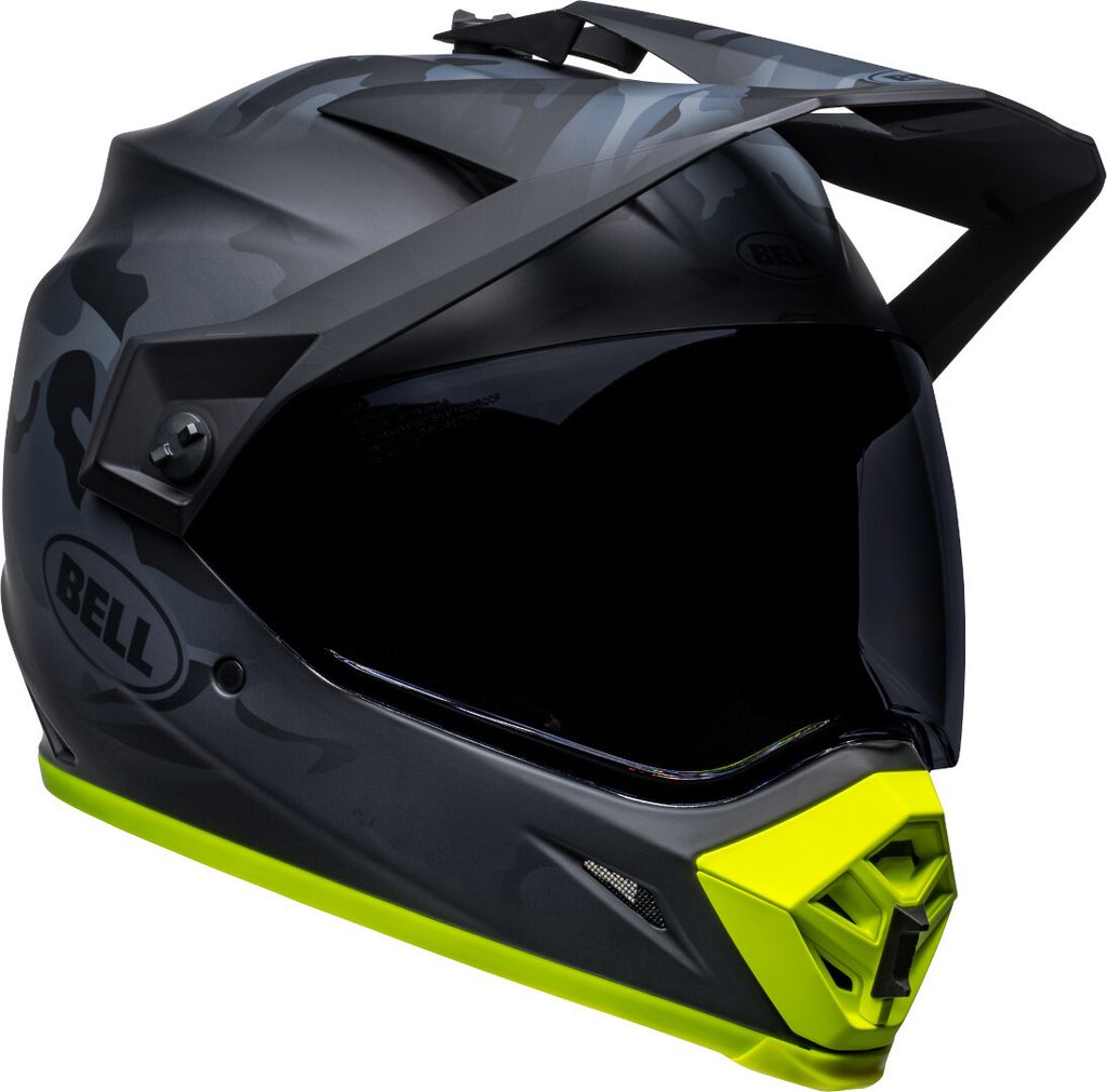BELL MX-9 ADVENTURE MIPS STEALTH CAMO Endurohelm matt schwarz-hi-viz S