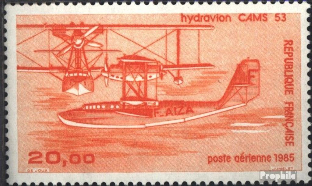 Briefmarken Frankreich 1985 Mi 2490w (kompl.Ausg.) gestrichenes Papier postfrisch Luftfahrtgeschichte