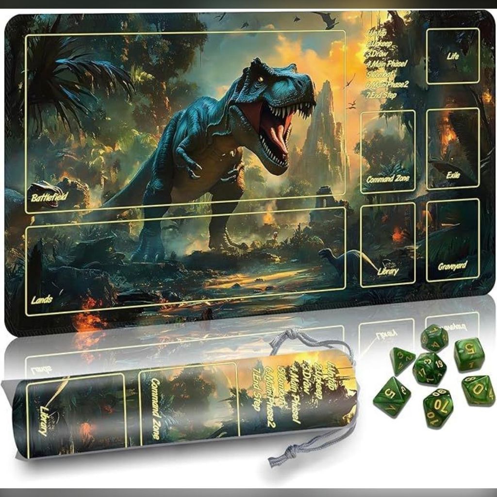 INF Bunte Magic The Gathering Yu-Gi-Oh Spielmatte 350x600x3mm - Gummi