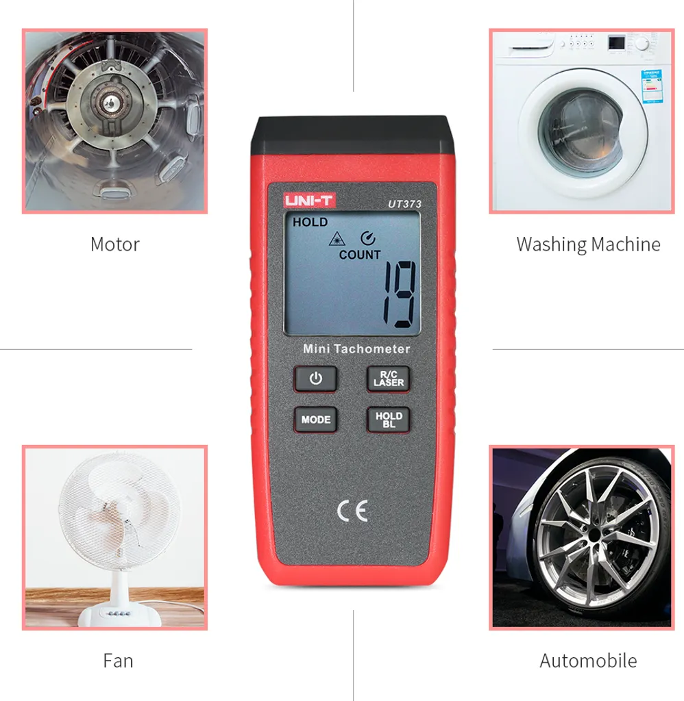 UNI-T UT373 Tachymètre Numérique LCD avec Mesure Laser 99999 Points