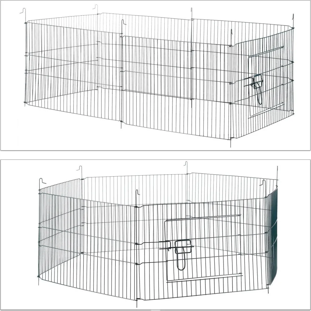 Enclos clôturé avec filet anti-prédateurs et structure renforcée - 6