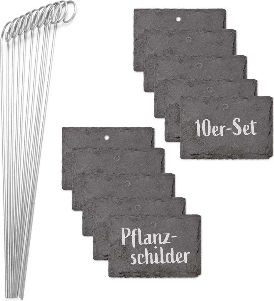 Hoberg Schiefer-Pflanzschilder - 10er Set Produktbild 