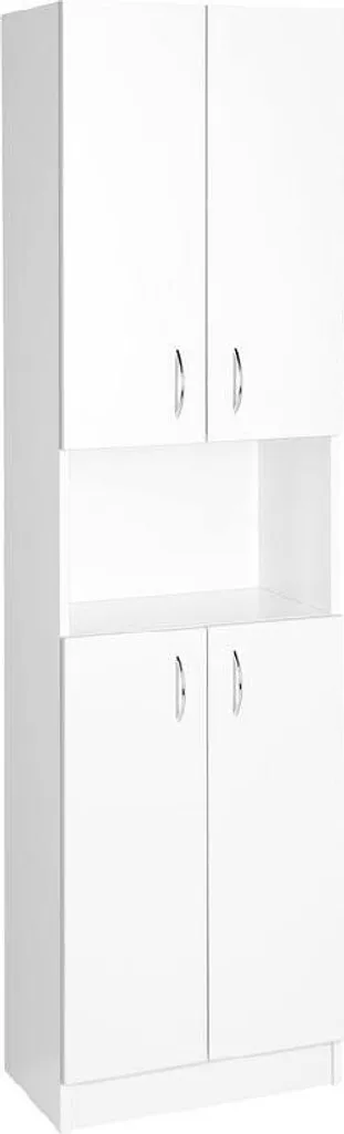 Armoire de rangement salle de bain gain de place Simplex Eco blanc mat