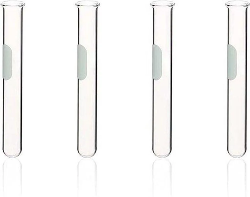 Fioles de 10 ml pour mélange chimique et analyses lot de 20 unités pro