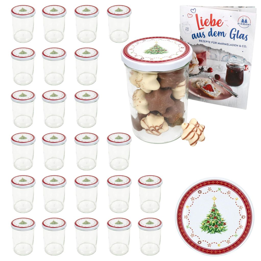 25er Set Sturzglas 435ml Einmachglas + TO-Deckel 82 Produktbild 