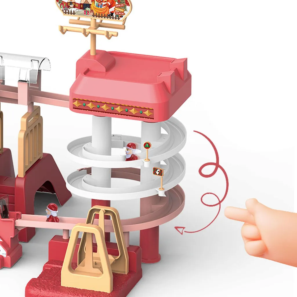 Santa Track Slide : Circuit Électrique Anti-Ennui pour Enfants à Noël