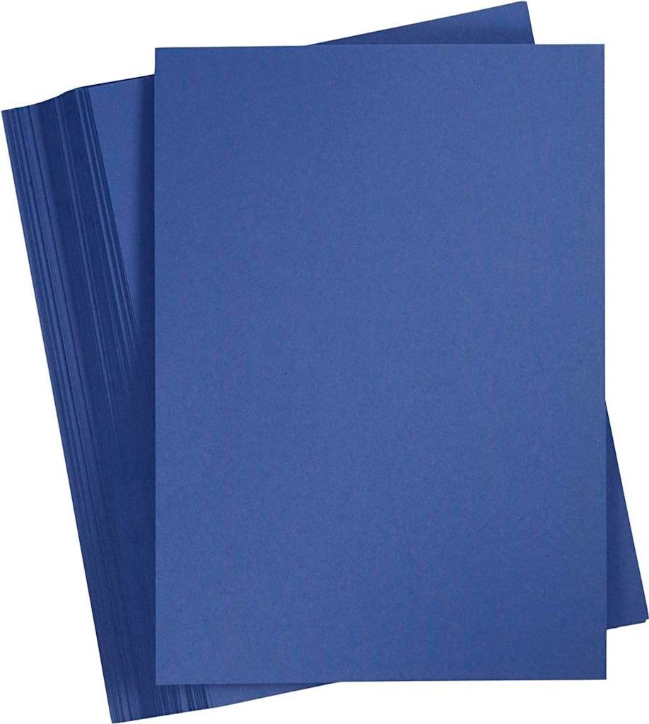 Creativ Company Farbkarton, A4, Blatt 210x297 mm, 180 gr, dunkelblau, 100 Blatt 1 Karton
