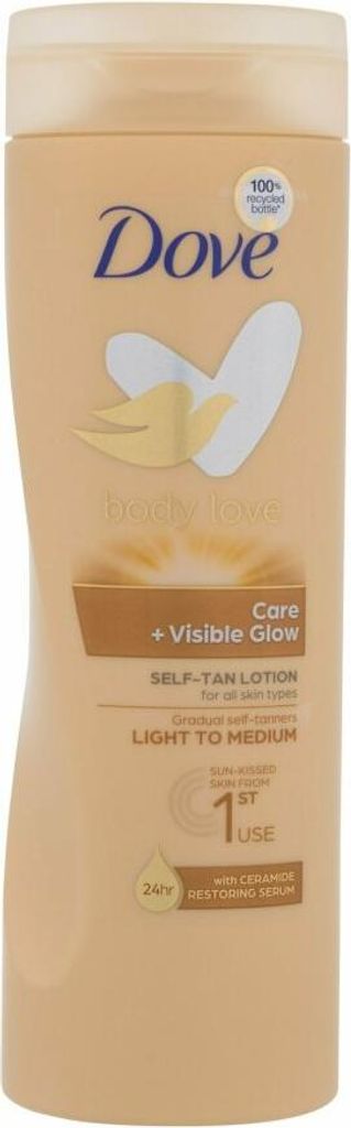 Dove Visible Glow Gradual Tan Body Lotion 400ml - Fair/Medium