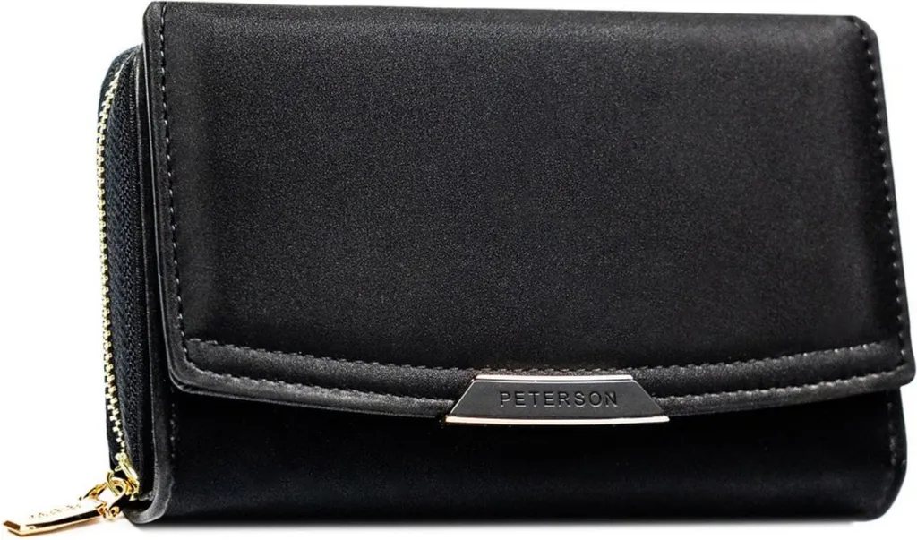 Portefeuille Peterson rovicky306010 en cuir véritable noir pour homme