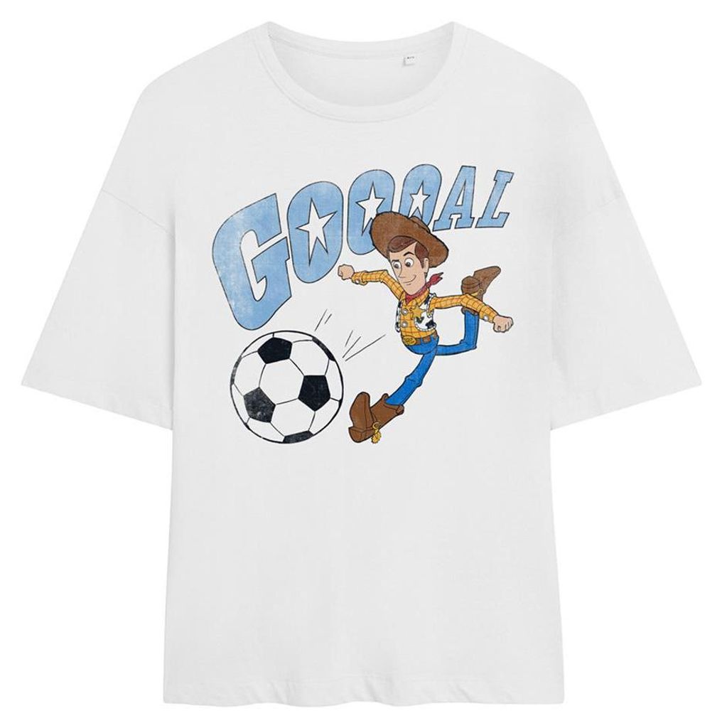 Toy Story - "Goal" T-Shirt für Damen, Übergroß TV34713 (L) (Weiß)