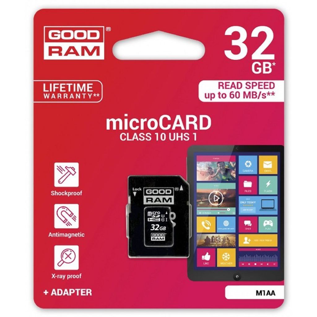 Speicherkarte MicroCARD microSDHC Karte 32GB Speicher Class 10 UHS-I mit Adapter