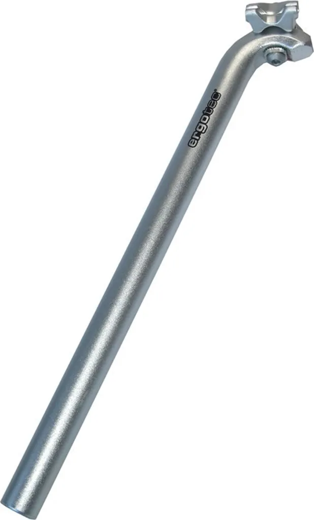 Ergotec Hook tige de selle alu argent 400mm de long et 27.2mm diamètre