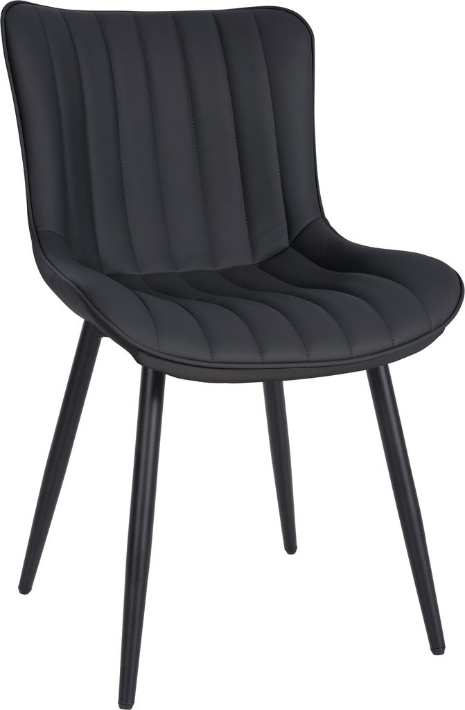 Stuhl HLO-CP102 Kunstleder schwarz