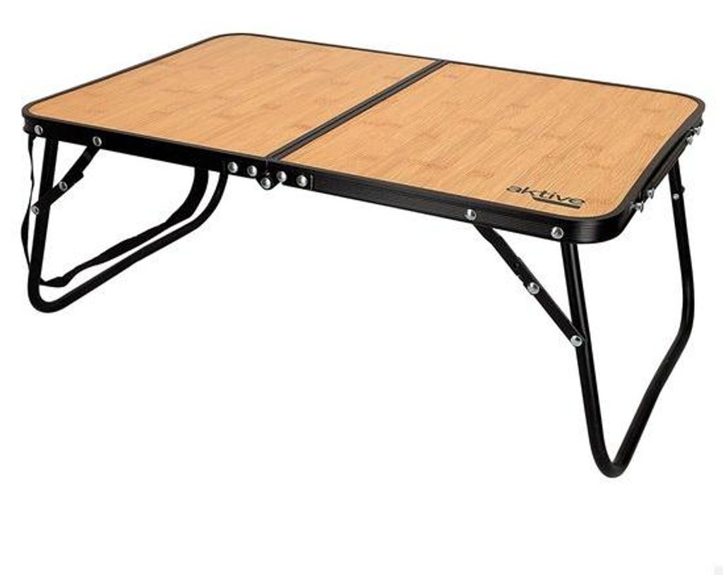 Leichtgewichts-Aluminium-Campingtafel - Ideal für Draußenaktivitäten - Faltbarer Houtoptik-Design-Tisch für Picknicks - Aluminiumtisch mit Trag...