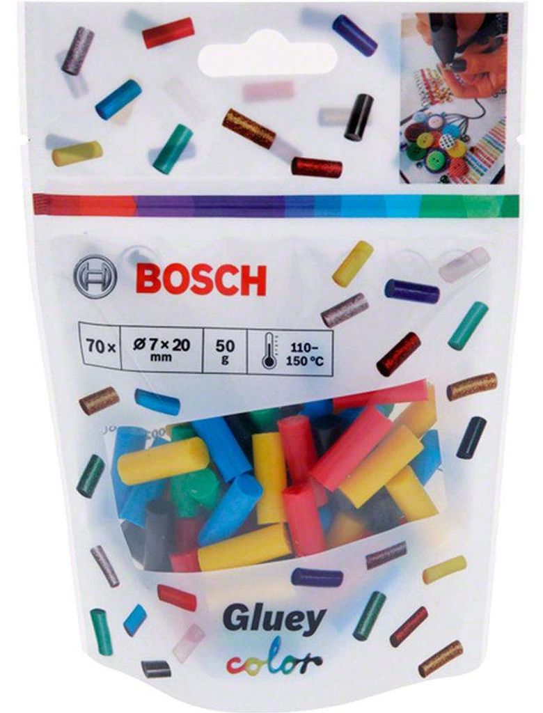 Horkolepidlové tyčinky 70 ks barevné průměr 7 x 20 mm BOSCH Obrázek produktu 