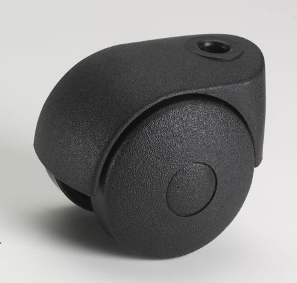 Doppelrolle 40mm,KS-schwarz, St.8 mm + Hülse