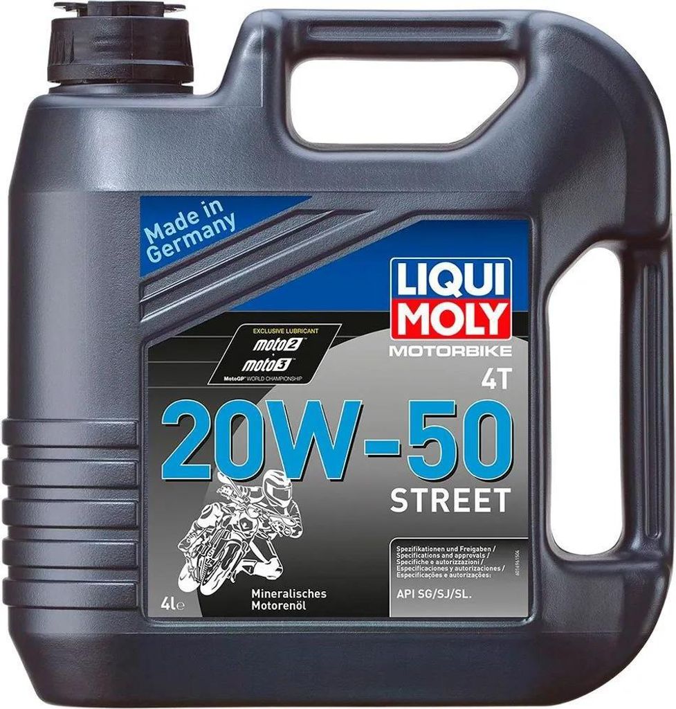 Liqui Moly 4t 20w50 Mineral 4l Motoröl Durchsichtig  Produktbild 