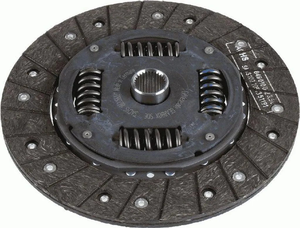 Disque d'embrayage SACHS 1862 265 031 pour VW Golf III et Passat 35I
