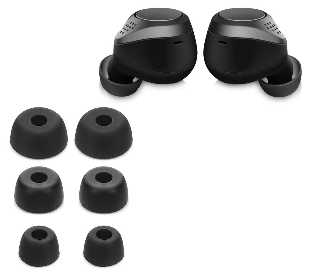 kwmobile 6x Silikonaufsätze für Jabra Elite 75t /65t / Active - Ersatz Ohrstöpsel in 3 Größen - Ear Tips für In-Ear Kopfhörer - Zubehör Ers...