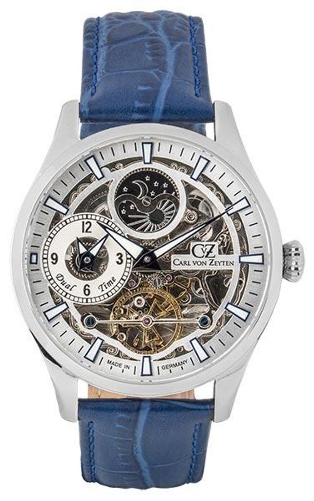 Carl von Zeyten CVZ0063SLS Freiburg Automatik Dual Time Herrenuhr 44mm