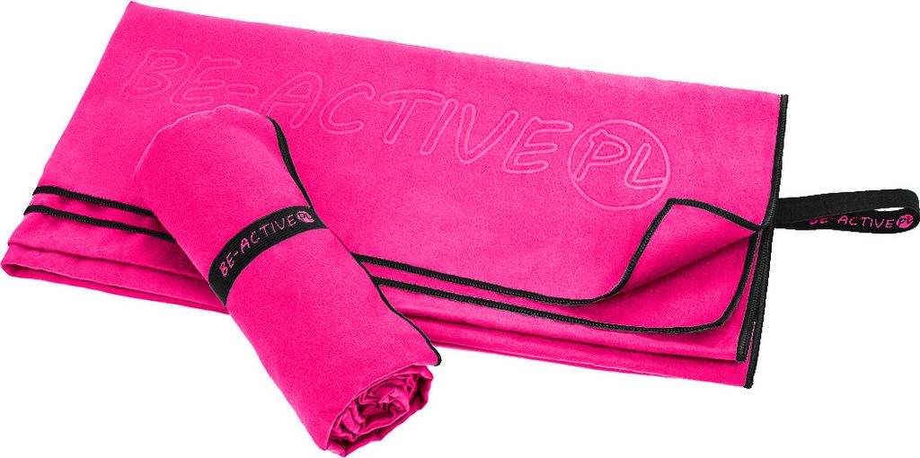 Schnelltrocknendes Handtuch 180 x 100 cm Mikrofaser Handtuch, Mikrofaser Reisehandtuch, Strandtuch, ultraleicht Schnelltrocknend mit Trage Rosa