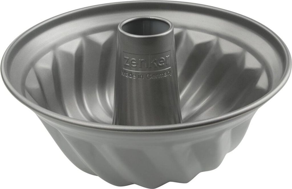 Zenker Gugelhupfform Ø 23 cm Candy, traditionelle Backform für köstlichen Gugelhupf, Backform mit Antihaftbeschichtung (Farbe: silber/rosa)