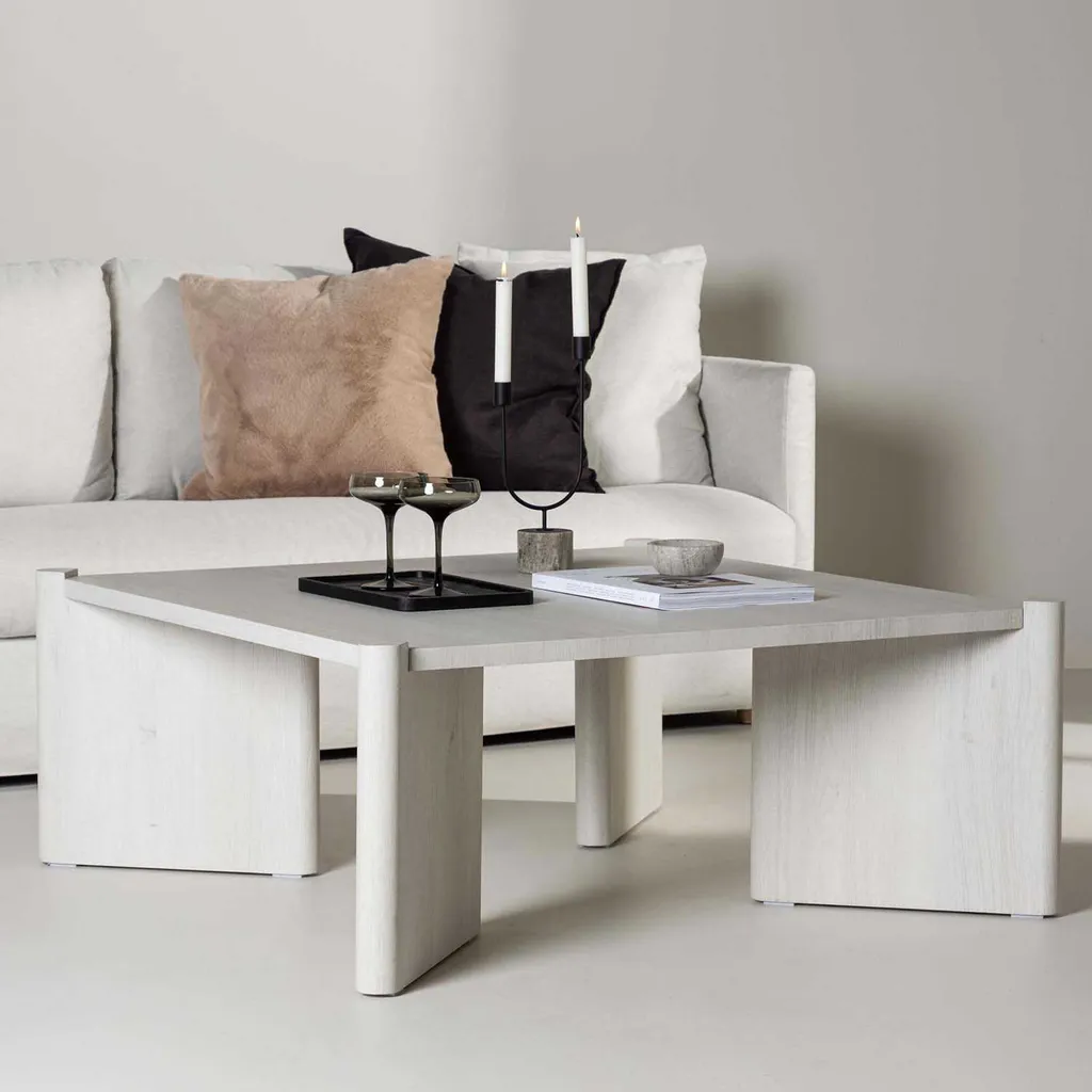 Table basse robuste Rogaland whitewash facile à nettoyer et durable - 2