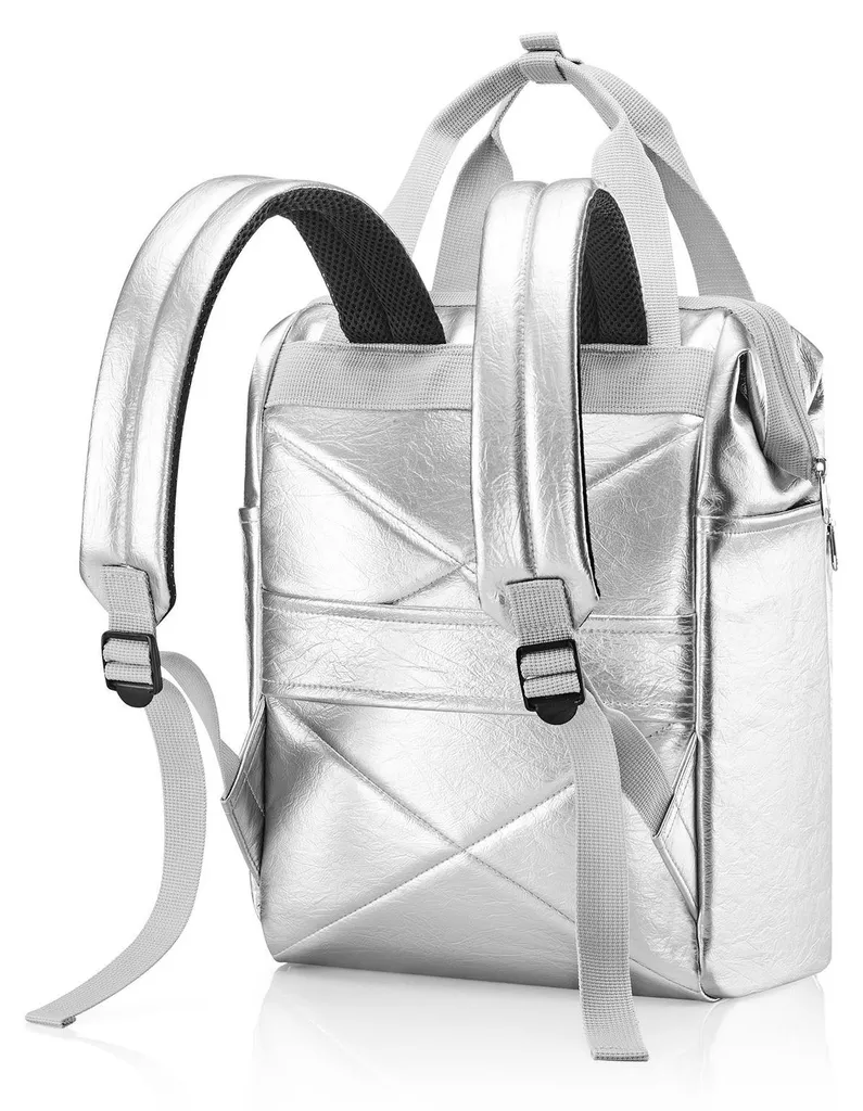 Allrounder R Backpack 12L Silver Crackle reisenthel argenté résistant
