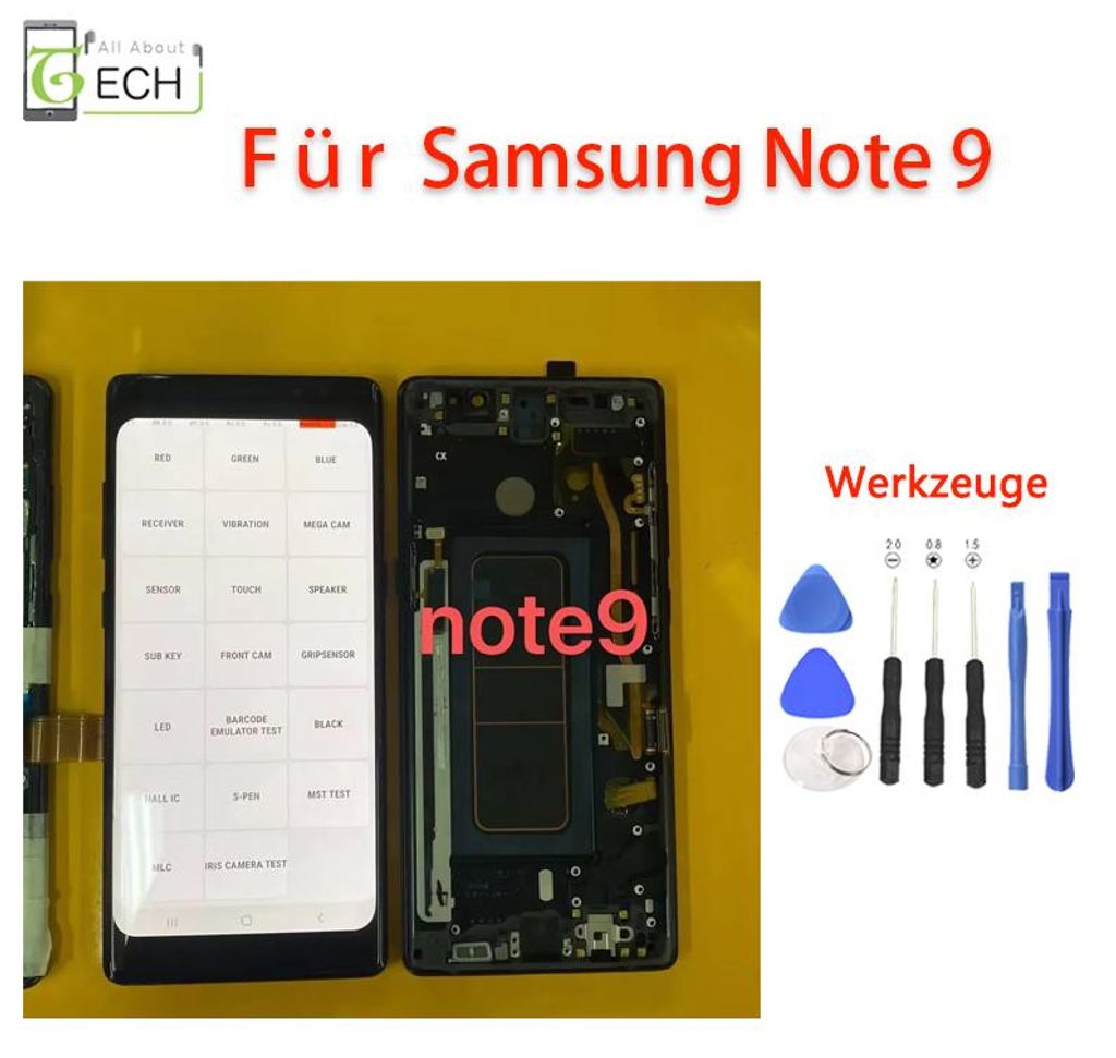 LCD für Samsung Galaxy Note 9 N960F OLED Display Bildschirm Produktbild 