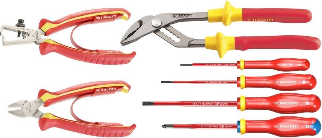 Facom VE.A2PB Set bestehend 4 Schraubendrehern und 3 Zangen