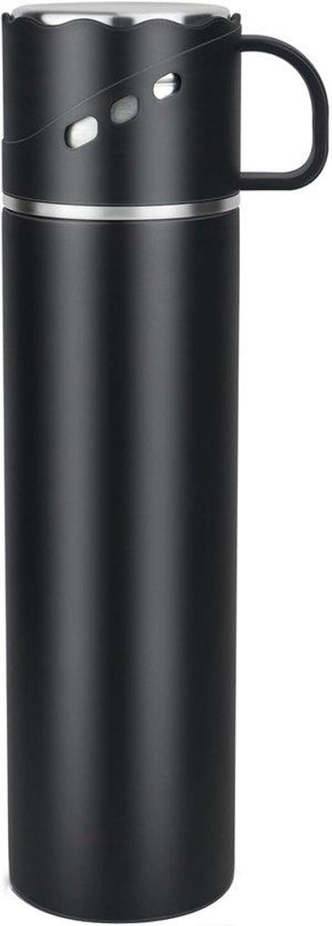 Doppelwandige isolierte Wasserflasche - BPA-freie Edelstahl-Isolierbecher - hitzestabile leckfreie Thermosflasche mit Becher und Deckel - für Arbe...