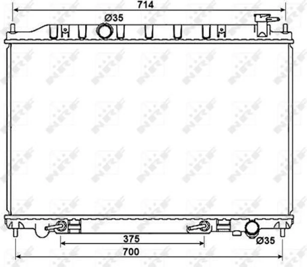 Radiateur Moteur Aluminium NRF 53407 Haute Performance OE 21460CA010