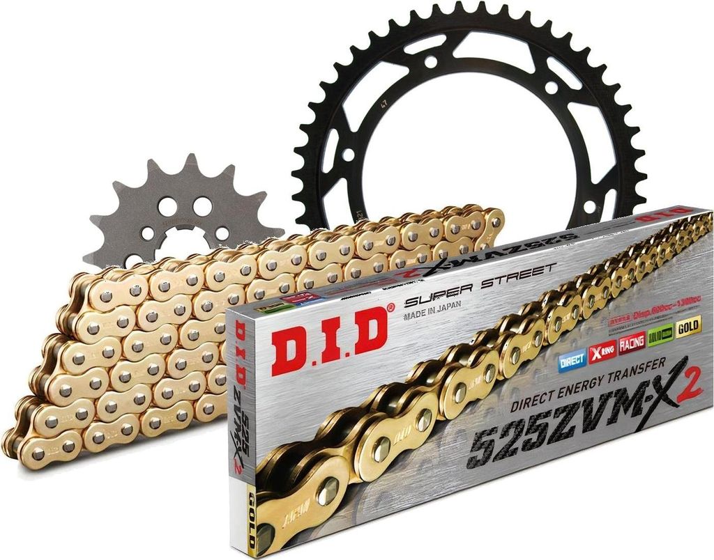 DID Kit Stahl SUZUKI DR800 S 94-99 15-47-116 DID525ZVM-X2 (G&G) Endlos