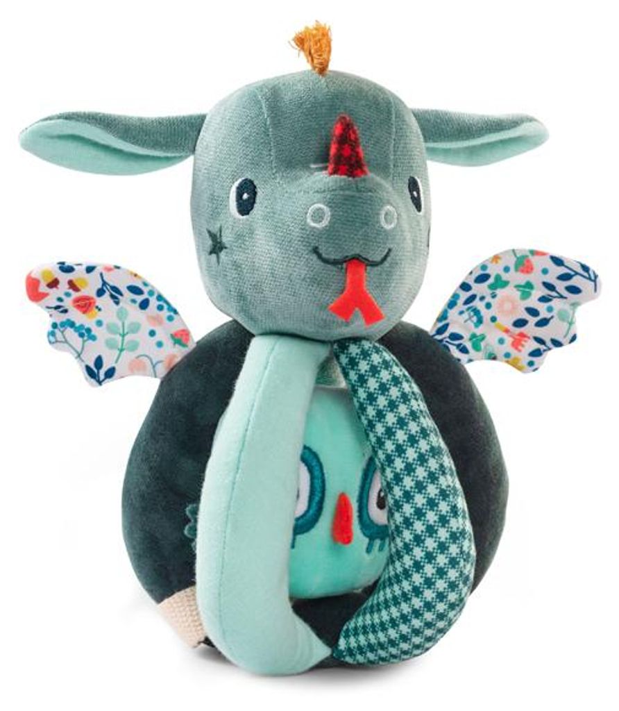 Lilliputiens Greifrassel Drache Joe - Babyspielzeug mit Rassel