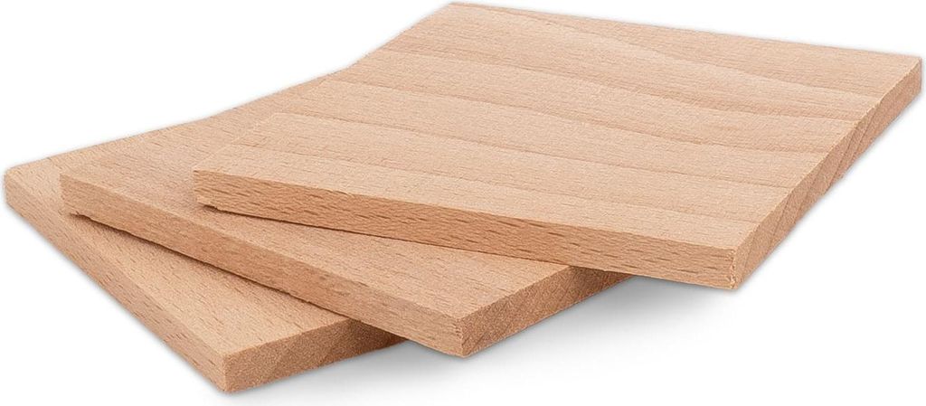 Metrie | Bh070E Bastelbrett Buchenholz | 70 x 70 x 5 mm Produktbild 