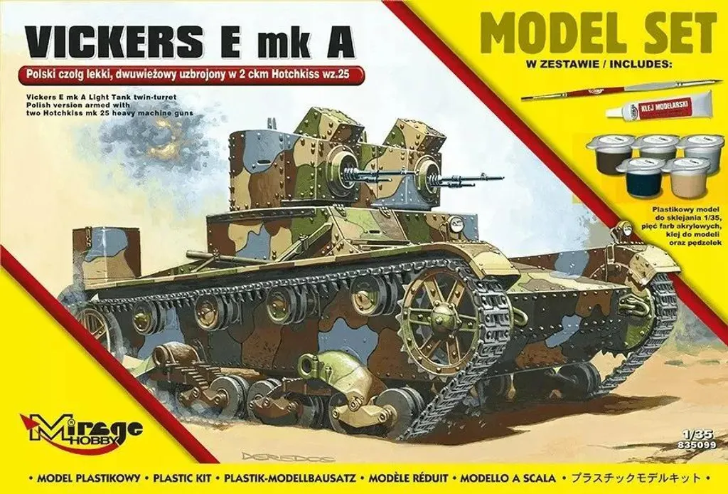 Maquette Vickers E MK A S09 précise pour éviter les erreurs de montage - 2