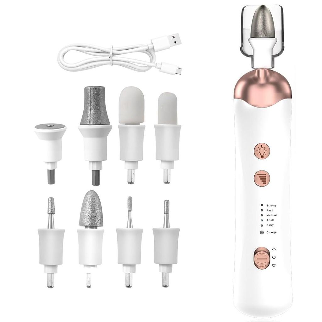 Elektrischer Nagel-und Fußpflegegerät,2-in-1,Type-C Ladefunktion, leise Motoren,verstellbare Rotationsrichtung,perfekt für Gel-,Acryl- und Natur...